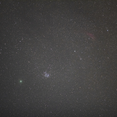 ウィルタネン彗星と昴・カリフォルニア星雲