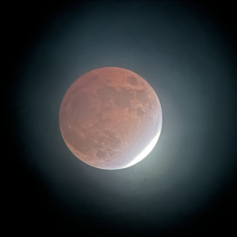 コリメート法（iPhone）で撮った部分月食