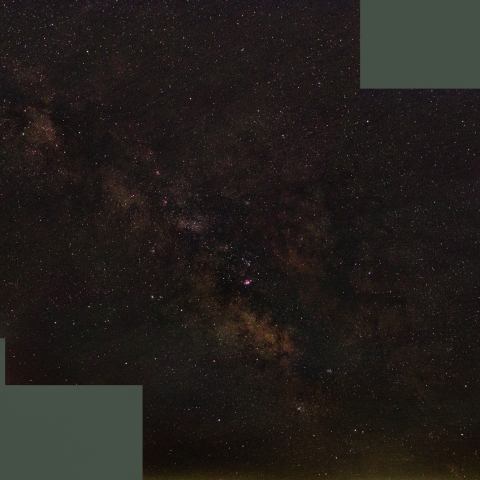 東京 夏の天の川 ２ パノラマ合成