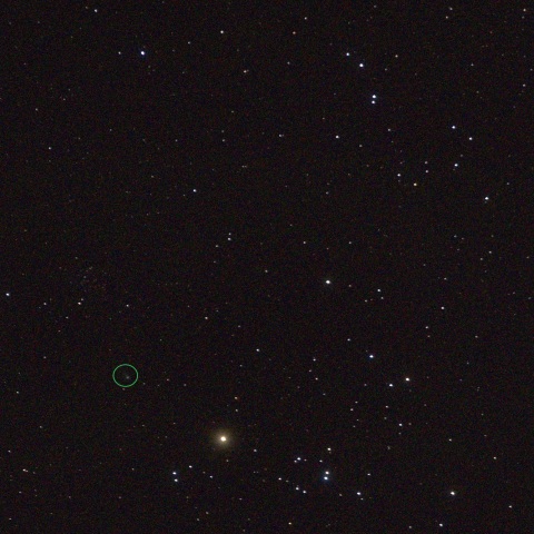 火星とZTF彗星とヒアデス星団　固定撮影