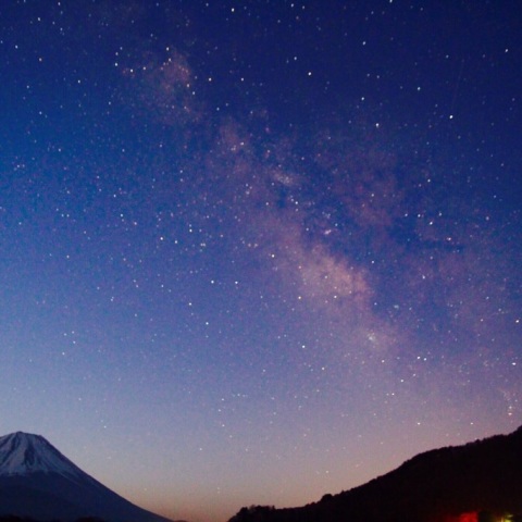 夜明けの天の川