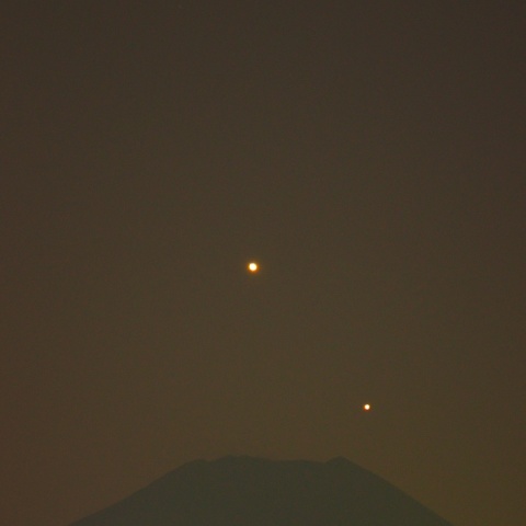 沈む金星と水星