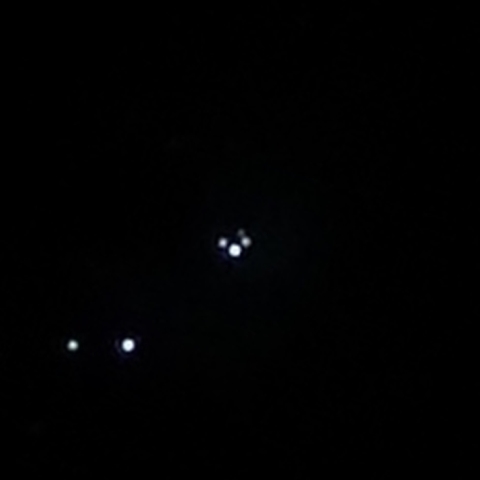 胸ポケットに入るコンパクトデジカメで撮影したトラペジウム