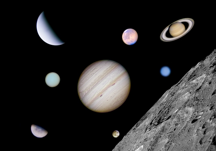 天体望遠鏡で撮影した月と太陽系惑星 By やぎさん 天体写真ギャラリー