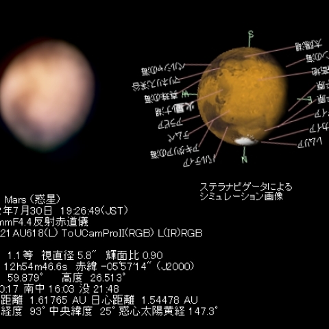 2.4億km先の火星