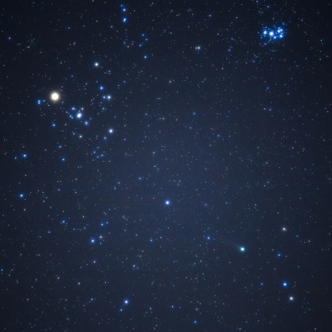 スバルと牡牛座とラブジョイ彗星