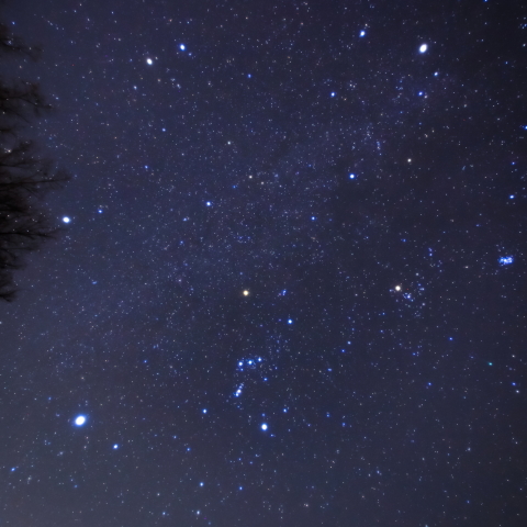冬のダイヤモンドとラブジョイ彗星