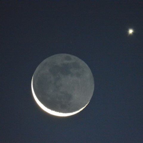 月と金星（千葉）
