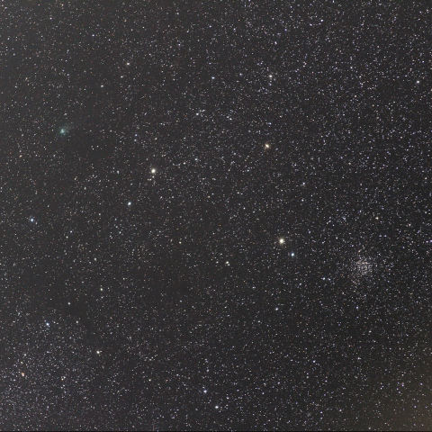 レモン彗星とNGC7789