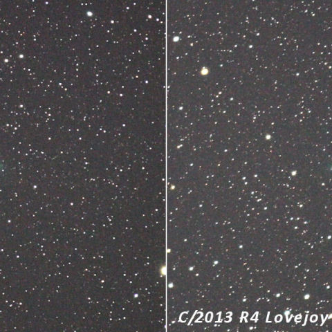 9月30日同夜のエンケ彗星とラブジョイ彗星