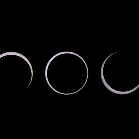 なんとか見れた金環日食