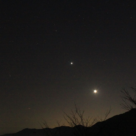 月と金星と火星