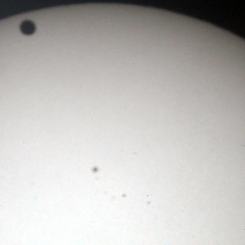 20120606金星太陽面通過