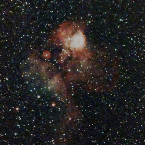11/06のNGC2467（どくろ星雲）付近