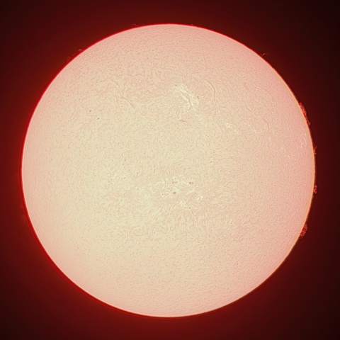 4/20の太陽（Hα）