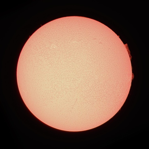 5/2の太陽（Hα）