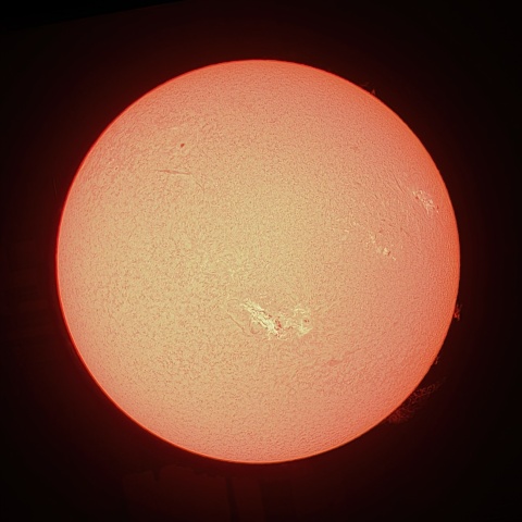 5/8の太陽（Hα）
