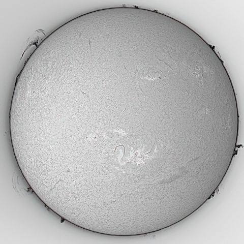 6/4の太陽（Hα）
