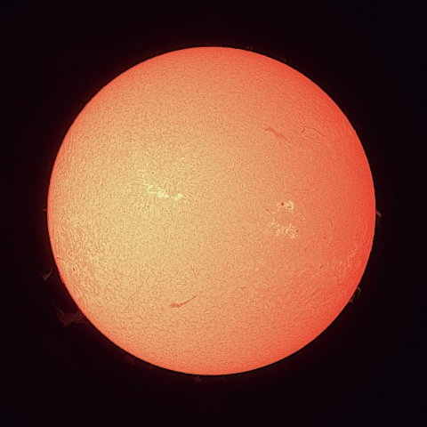 7/4の太陽（Hα）