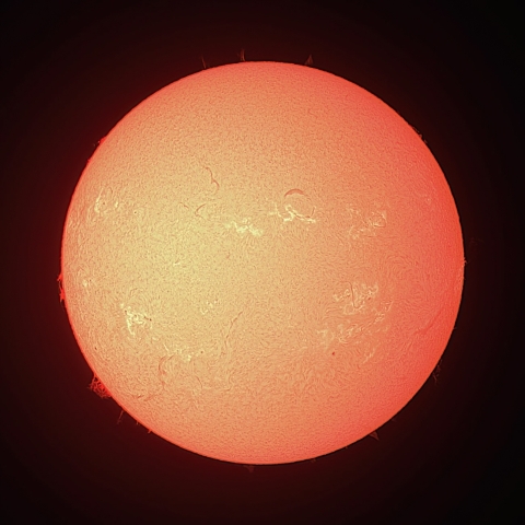 7/17の太陽（Hα）