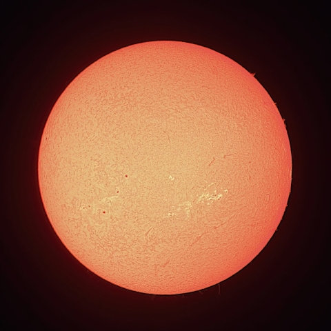 7/27の太陽（Hα）