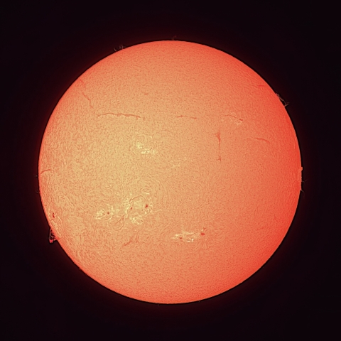 8/5の太陽（Hα）