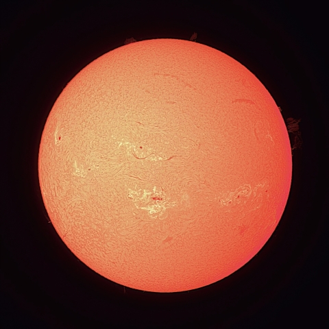 8/10の太陽（Hα）