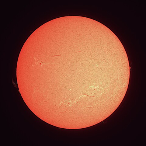9/8の太陽（Hα）