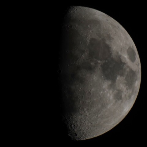 9/12の月（月齢9）