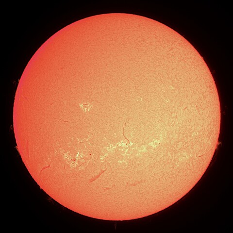 10/1の太陽（Hα）