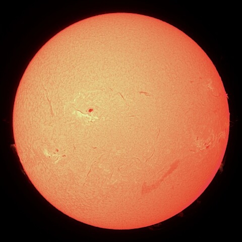 10/7の太陽（Hα）