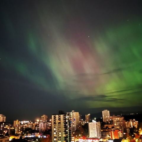 オーロラ in バンクーバー（11/10現地時間）