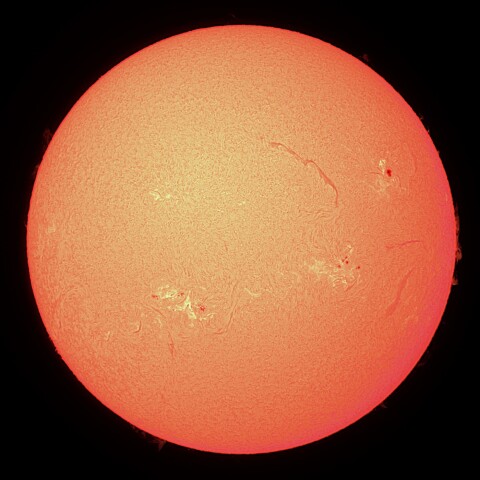 10/12の太陽（Hα）