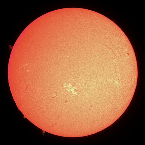 10/13の太陽（Hα）