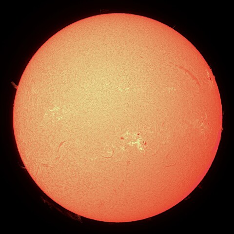 10/14の太陽（Hα）