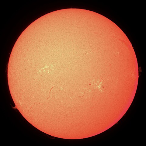 10/15の太陽（Hα）