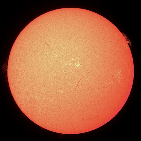 10/17の太陽（Hα）
