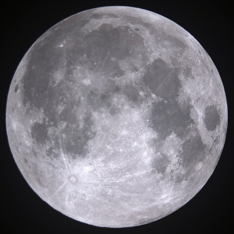 10/17の月（スーパームーン）