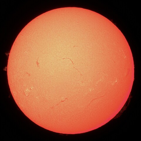 10/21の太陽（Hα）