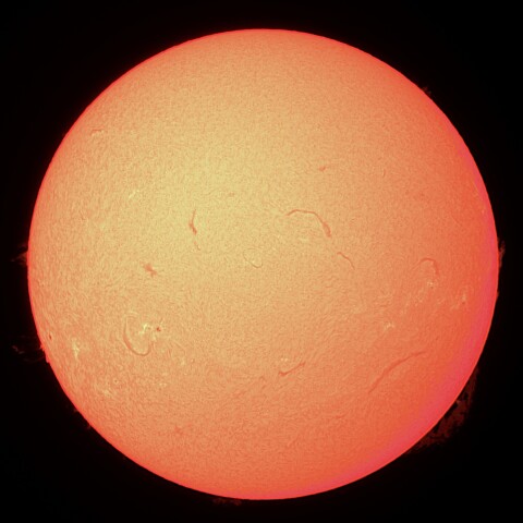 10/22の太陽（Hα）