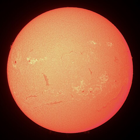 10/31の太陽（Hα）