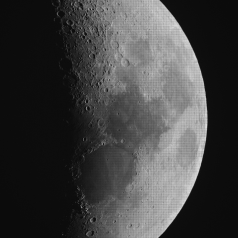 11/08の月（月齢6）