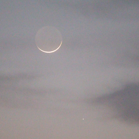 03/01の月と水星の接近