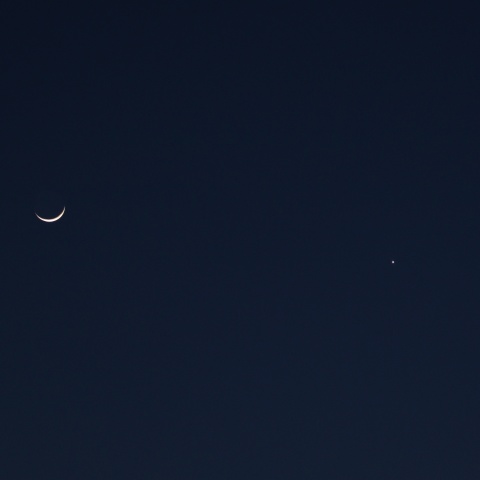 03/02の月と金星の接近