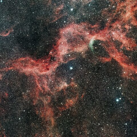 07/30の白鳥座28番星を中心とした散光星雲