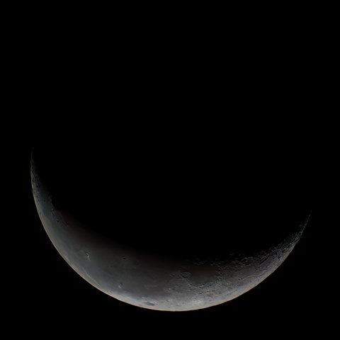 10/17早朝の月