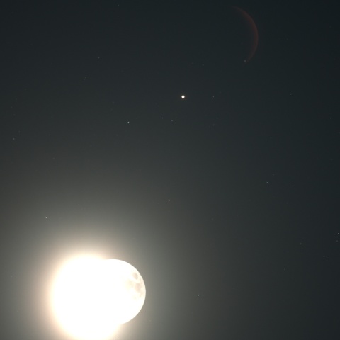 01/15の月とアンタレスとM4