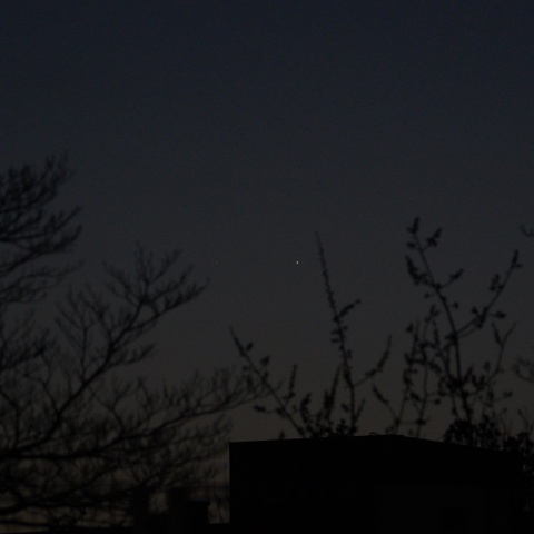 03/08の金星と土星の接近