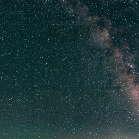 夏の終わりの記念撮影（木星、土星、天の川）