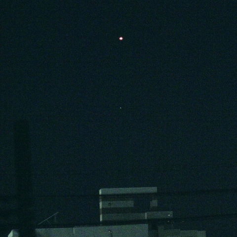 夏の終わりの記念撮影第二弾（金星＆スピカ）